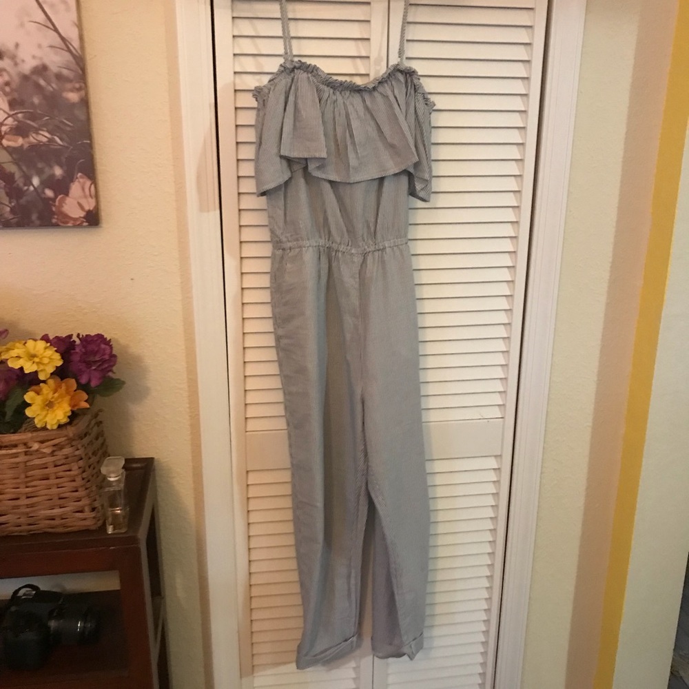 H&M Pinstripe Jumpsuit